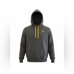 Fayettechill Dark Gray Hoodie with Yellow Drawstrings